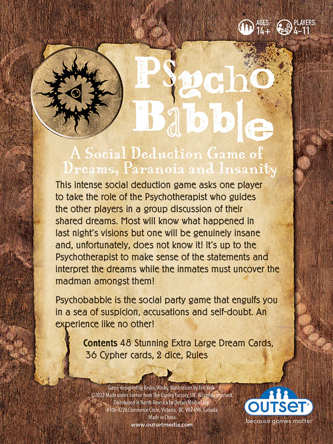 Psychobabble Board Games Outset   