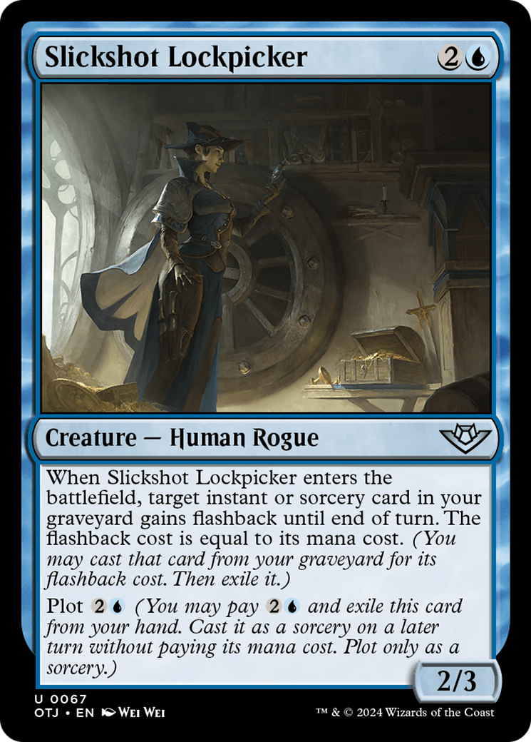 Slickshot Lockpicker (OTJ-067) [Outlaws of Thunder Junction] MTG Single Wizards of the Coast