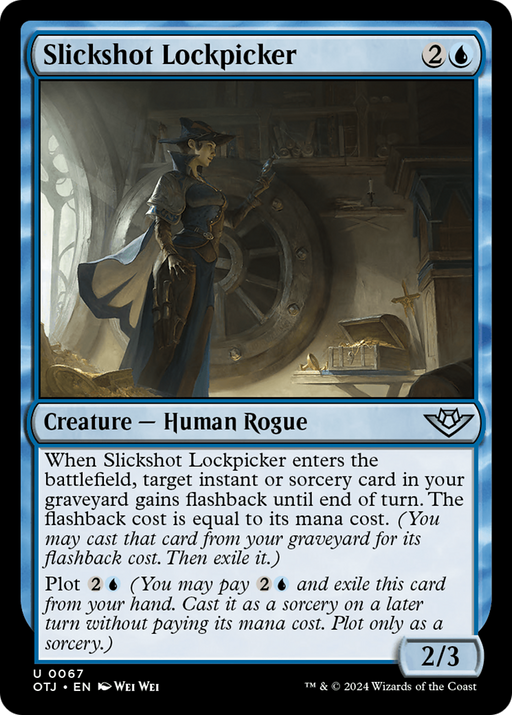 Slickshot Lockpicker (OTJ-067) [Outlaws of Thunder Junction] MTG Single Wizards of the Coast