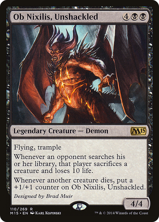 Ob Nixilis, Unshackled (M15-110) [Magic 2015] MTG Single Wizards of the Coast