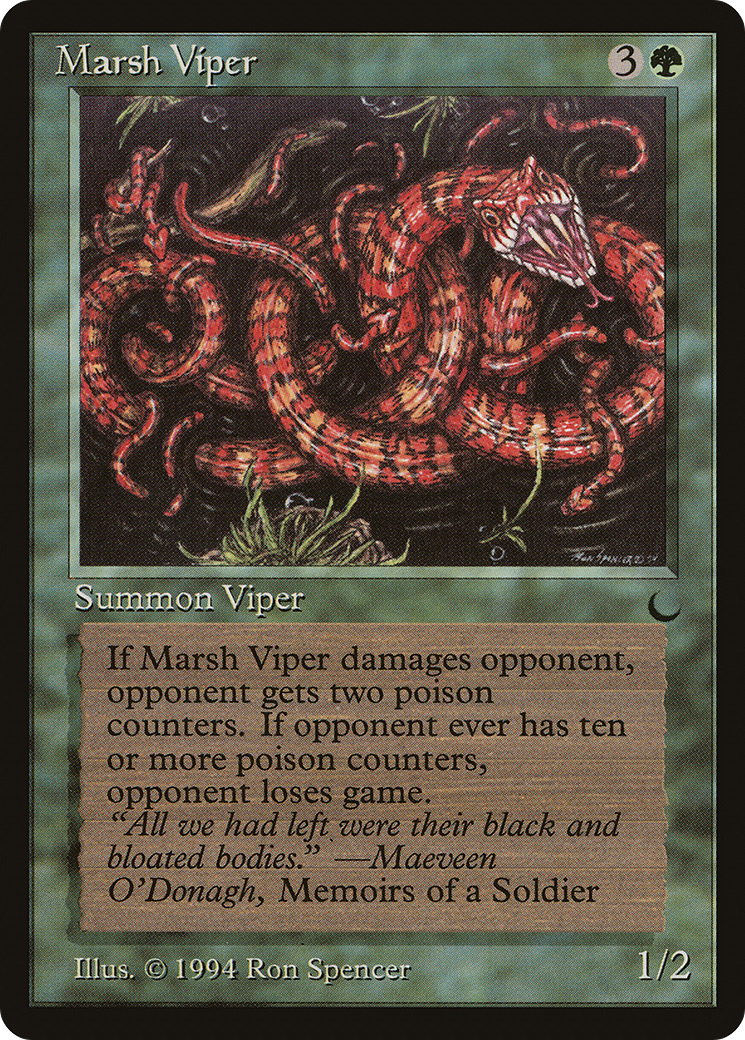 Marsh Viper (DRK-081) [Oldschool] The Dark MTG Single Wizards of the Coast