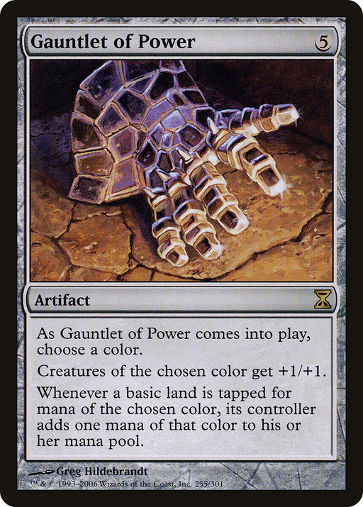 Gauntlet of Power (TSP-255) [Time Spiral] Foil MTG Single Wizards of the Coast