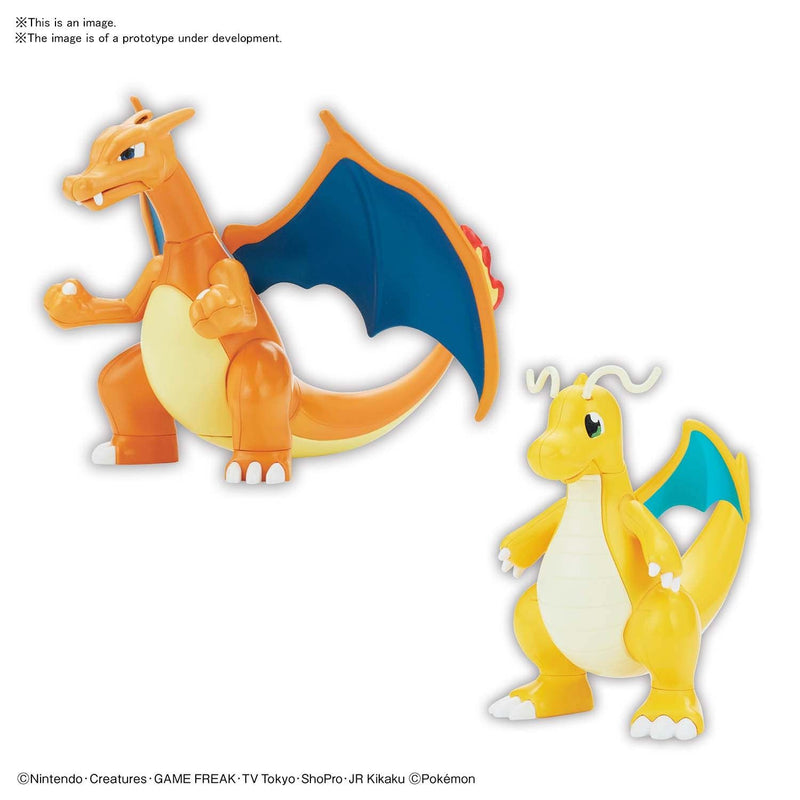 Bandai Spirits: Pokémon Model Kit - Charizard & Dragonite Toys & Plushes Bandai