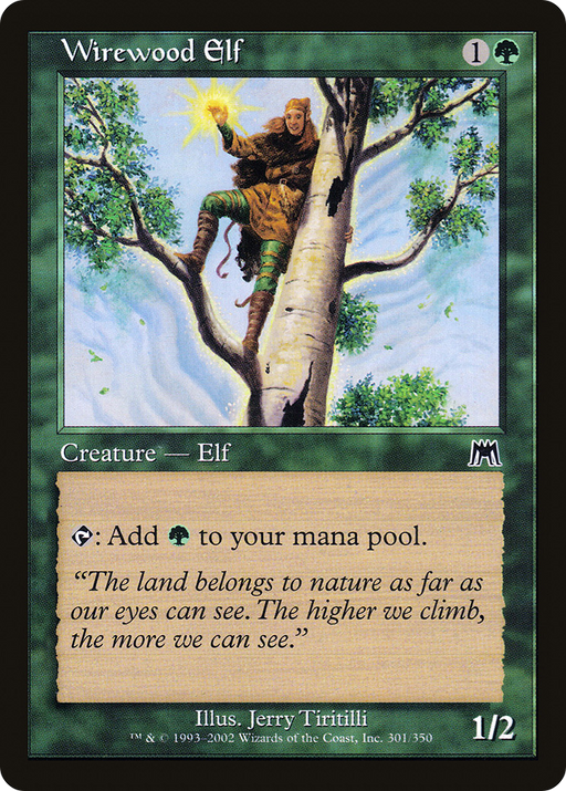 Wirewood Elf (ONS-301) [Onslaught] MTG Single Wizards of the Coast
