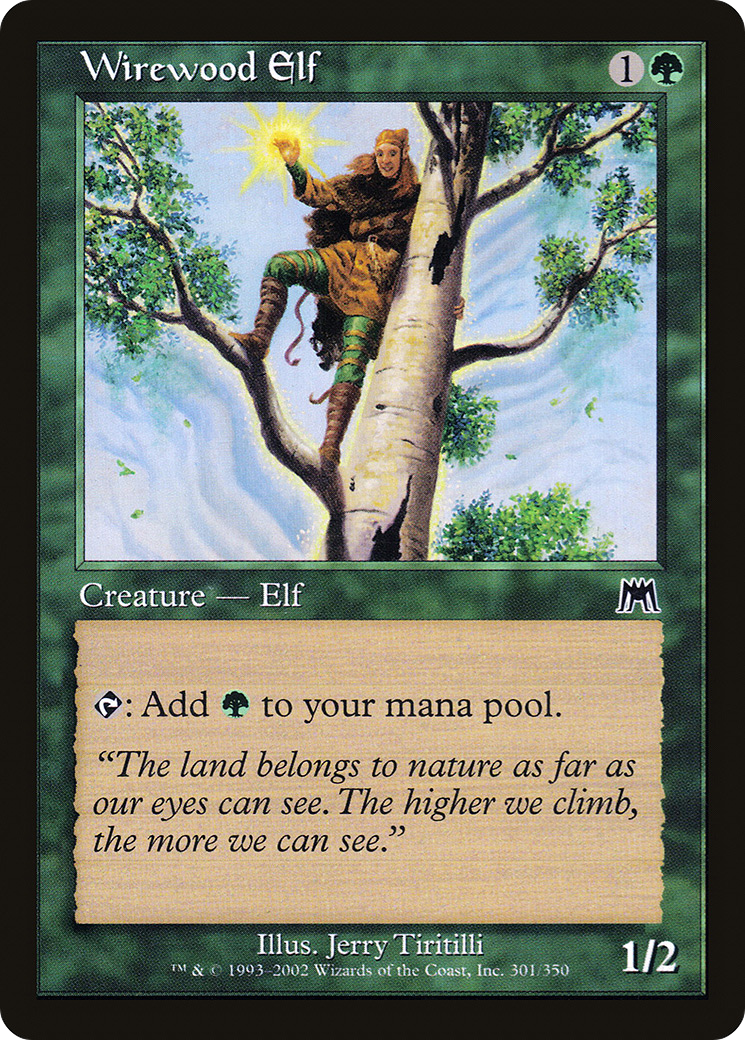 Wirewood Elf (ONS-301) [Onslaught] Foil MTG Single Wizards of the Coast