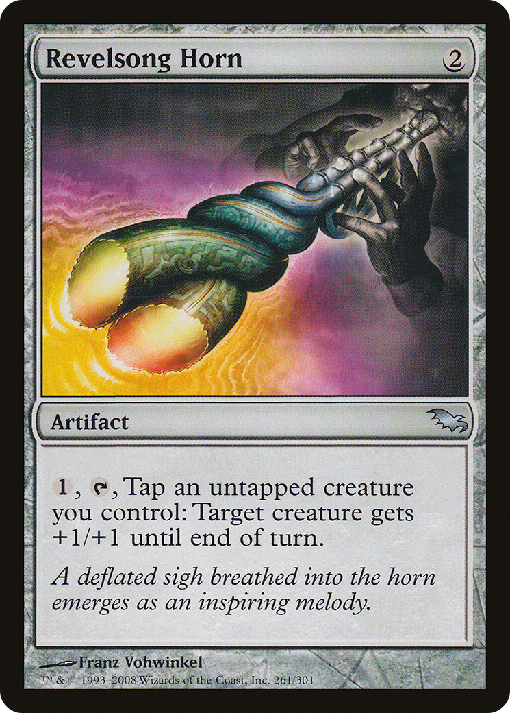 Revelsong Horn (SHM-261) [Shadowmoor] Foil MTG Single Wizards of the Coast
