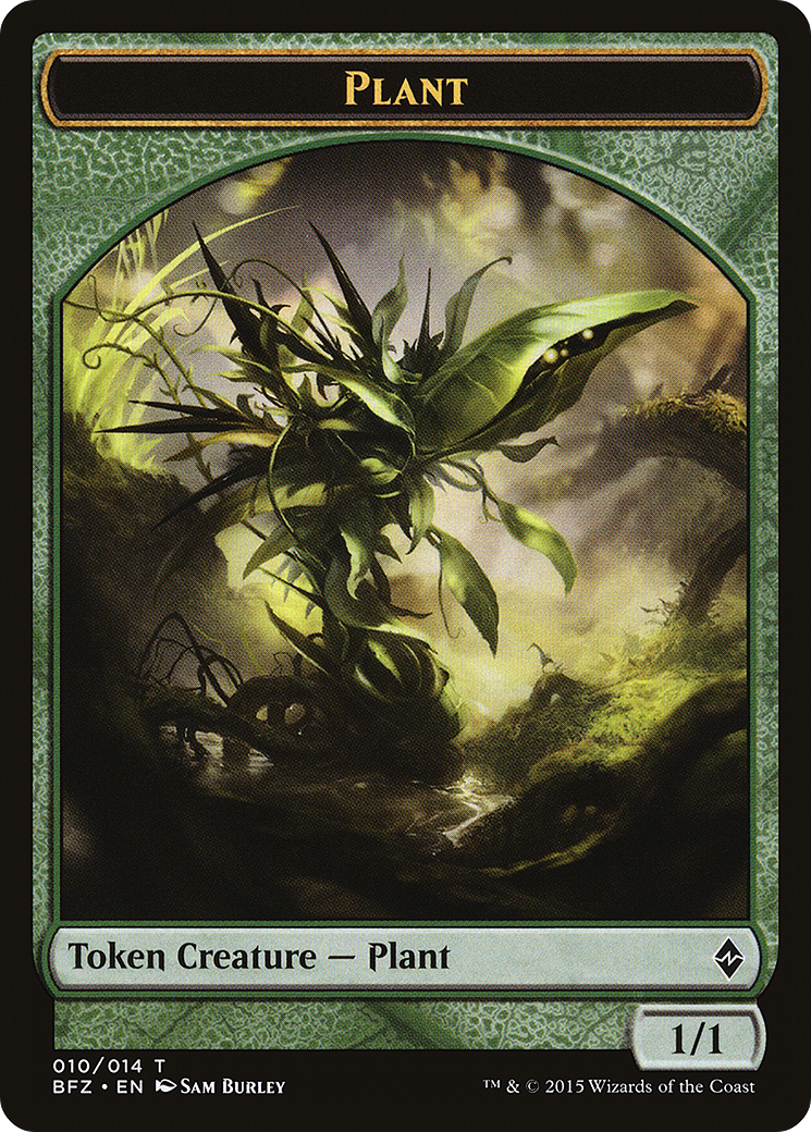 Plant Token (BFZ-010) [Tokens] Battle for Zendikar Tokens MTG Single Wizards of the Coast