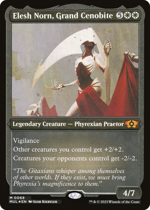 Elesh Norn, Grand Cenobite (Foil Etched) (MUL-068) [Multiverse Legends] Foil MTG Single Wizards of the Coast