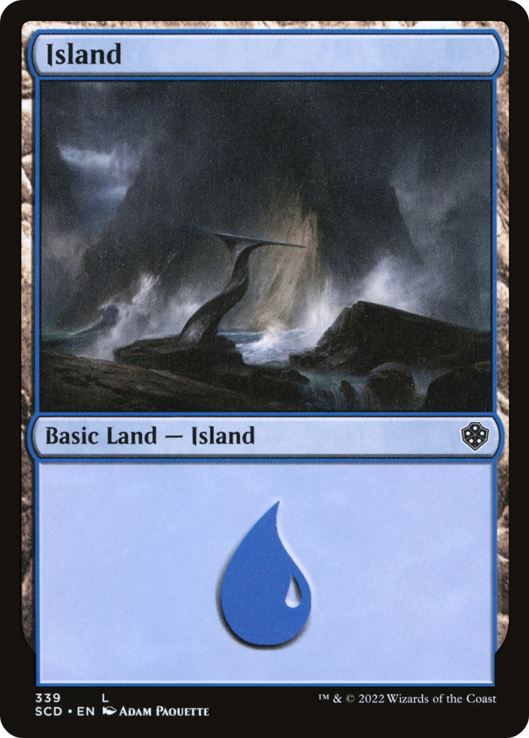 Island (339) (SCD-339) [Starter Commander Decks] MTG Single Wizards of the Coast