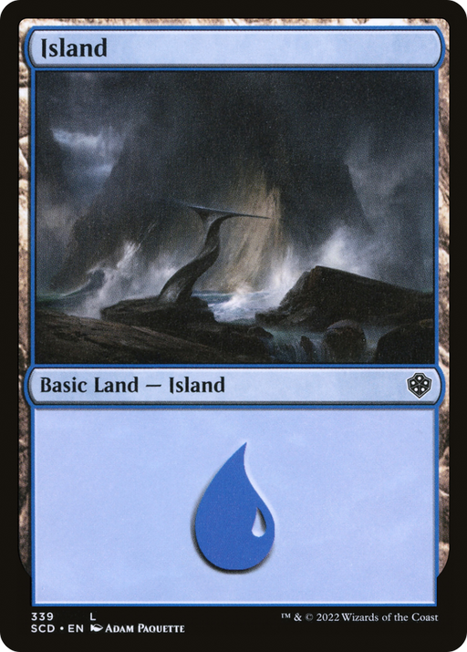 Island (339) (SCD-339) [Starter Commander Decks] MTG Single Wizards of the Coast