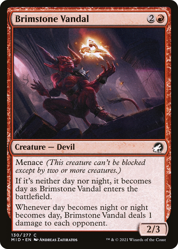 Brimstone Vandal (MID-130) [Innistrad: Midnight Hunt] MTG Single Wizards of the Coast