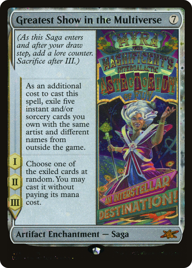 Greatest Show in the Multiverse (Galaxy Foil) (UNF-475) [Unfinity] Foil MTG Single Wizards of the Coast