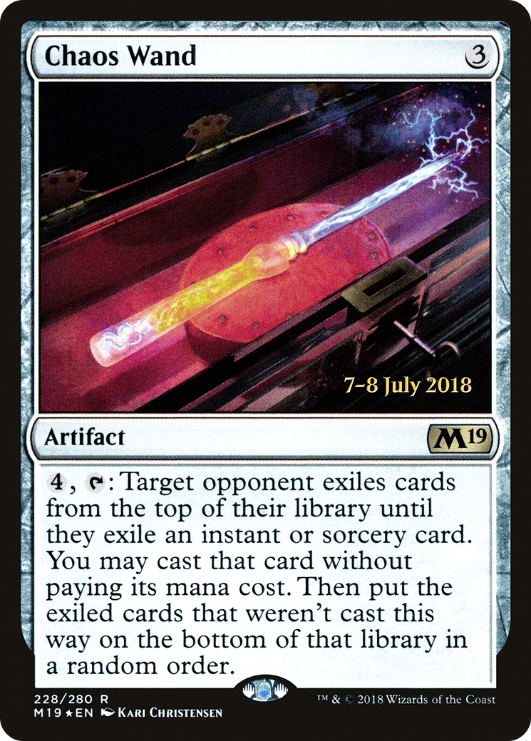 Chaos Wand (PRE-228) [Core Set 2019 Promos] Foil MTG Single Wizards of the Coast