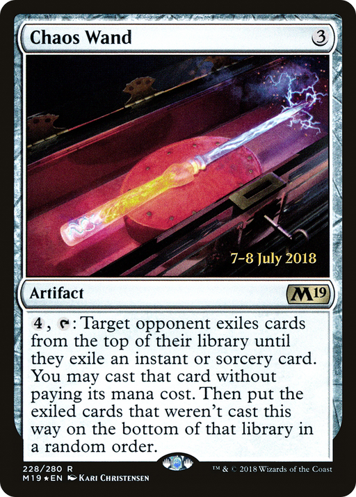 Chaos Wand (PRE-228) [Core Set 2019 Promos] Foil MTG Single Wizards of the Coast