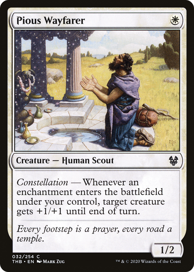 Pious Wayfarer (THB-032) [Theros Beyond Death] MTG Single Wizards of the Coast