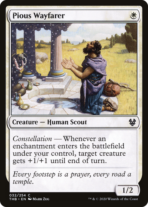 Pious Wayfarer (THB-032) [Theros Beyond Death] MTG Single Wizards of the Coast
