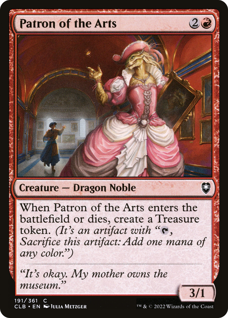 Patron of the Arts (CLB-191) [Commander Legends: Battle for Baldur's Gate] MTG Single Wizards of the Coast