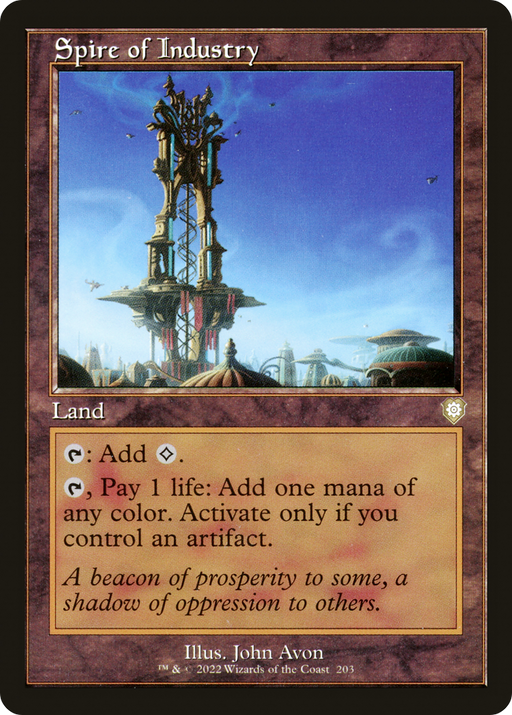 Spire of Industry (BRC-203) [The Brothers' War Commander] MTG Single Wizards of the Coast