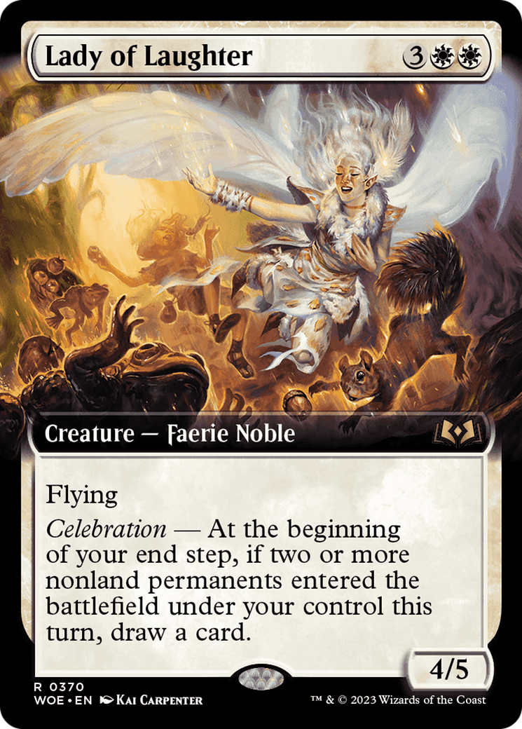 Lady of Laughter (WOE-370) [Wilds of Eldraine] (Extended Art) MTG Single Wizards of the Coast