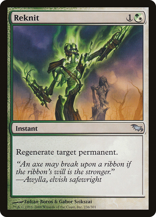 Reknit (SHM-236) [Shadowmoor] Foil MTG Single Wizards of the Coast