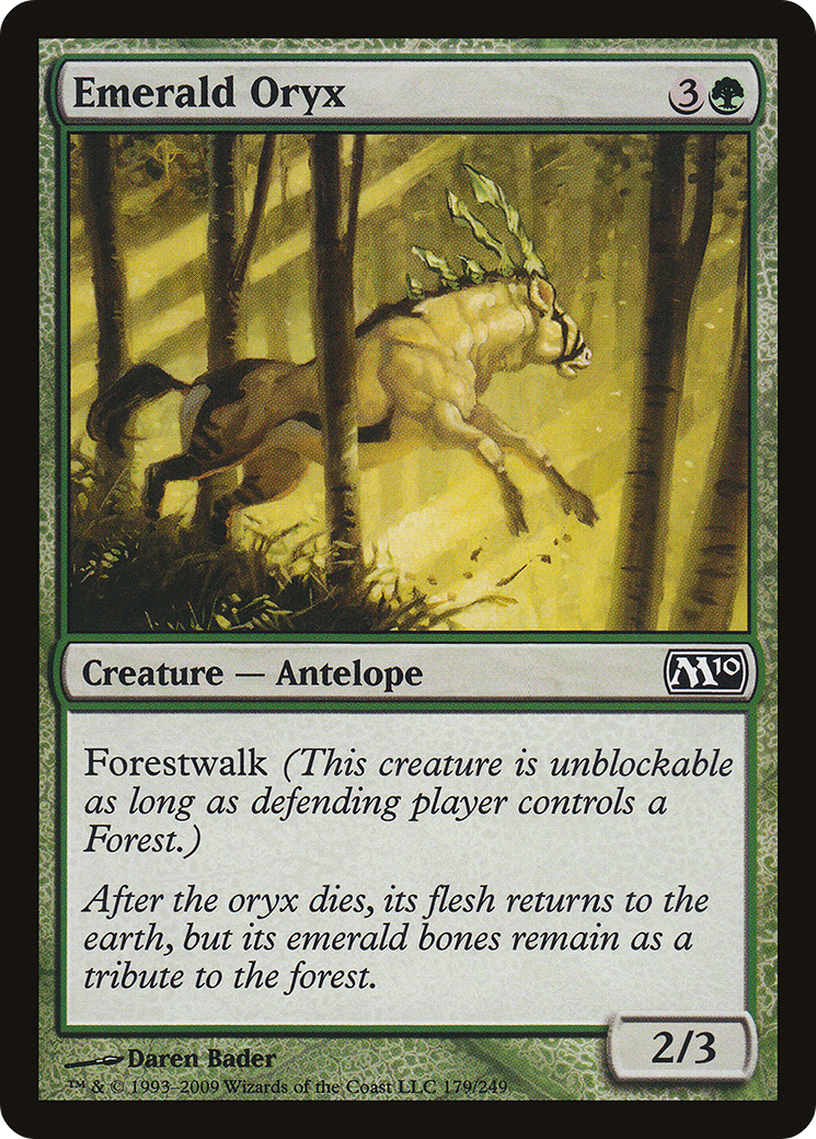 Emerald Oryx (M10-179) [Magic 2010] Foil MTG Single Wizards of the Coast