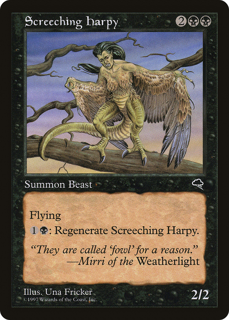 Screeching Harpy (TMP-155) [Tempest] MTG Single Wizards of the Coast