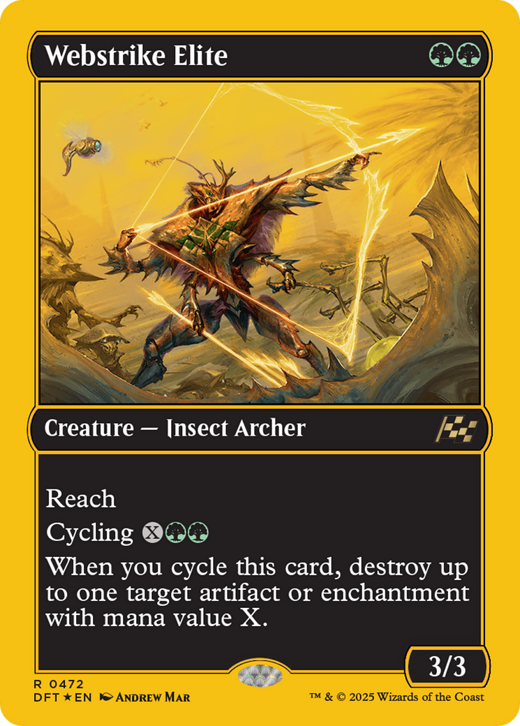 Webstrike Elite (First-Place Foil) (DFT-472) [Aetherdrift] Foil MTG Single Wizards of the Coast