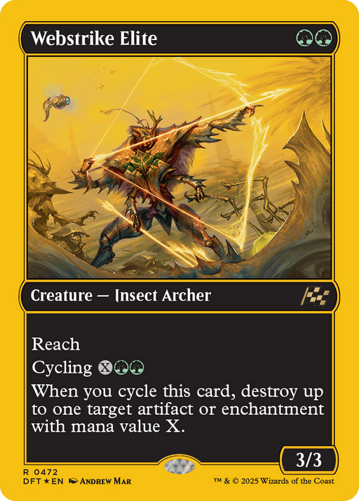 Webstrike Elite (First-Place Foil) (DFT-472) [Aetherdrift] Foil MTG Single Wizards of the Coast