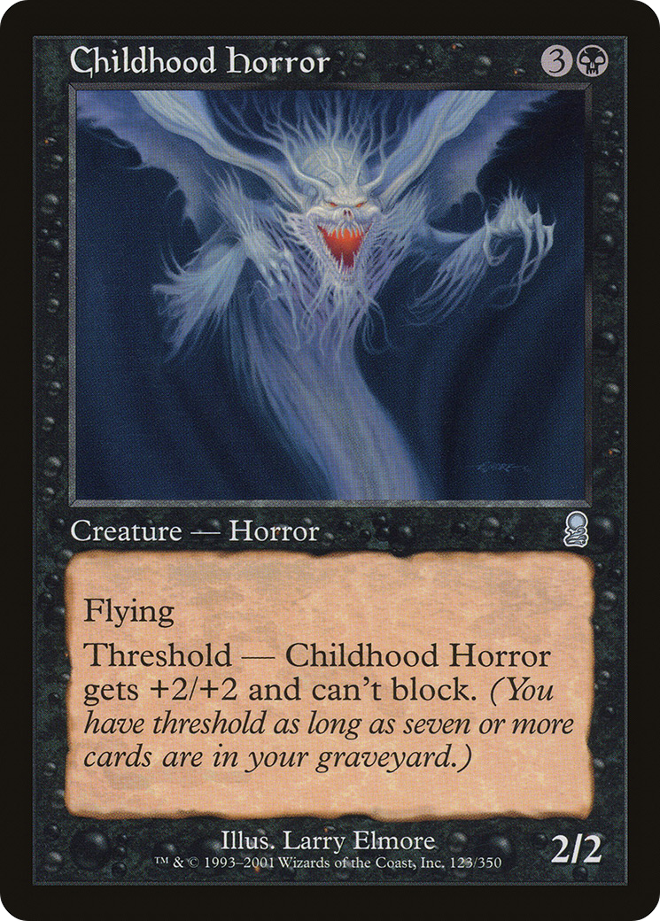 Childhood Horror (ODY-123) [Odyssey] Foil MTG Single Wizards of the Coast