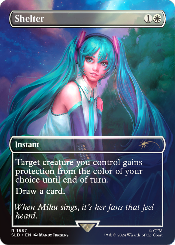 Shelter (SLD-1587★) [Secret Lair] Drop (Borderless) Foil MTG Single Wizards of the Coast