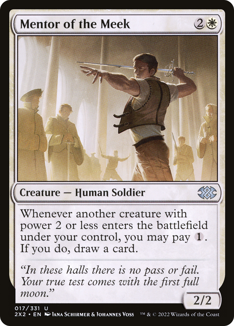 Mentor of the Meek (2X2-017) [Double Masters 2022] MTG Single Wizards of the Coast