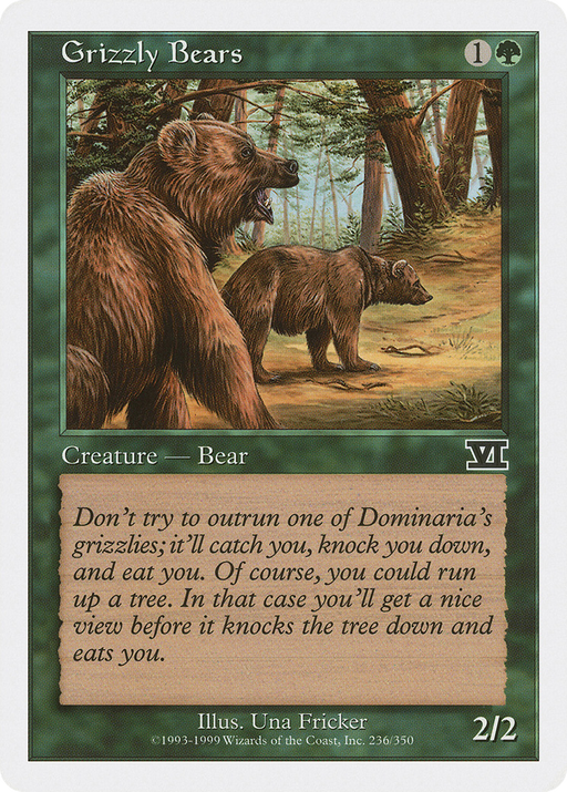 Grizzly Bears (6ED-236) [Classic Sixth Edition] MTG Single Wizards of the Coast