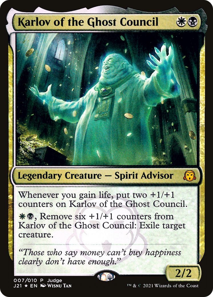 Karlov of the Ghost Council (JDG-007) [Misc] Judge Gift Cards 2021 Foil MTG Single Wizards of the Coast