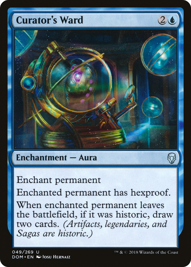 Curator's Ward (DOM-049) [Dominaria] MTG Single Wizards of the Coast