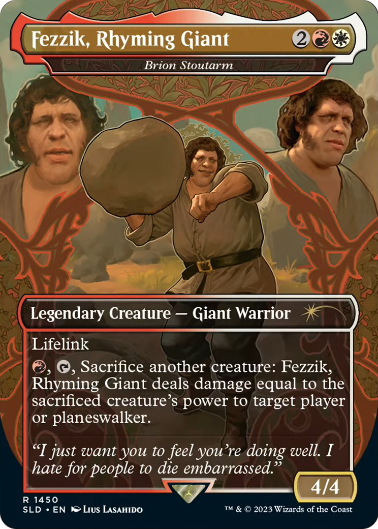 Fezzik, Rhyming Giant - Brion Stoutarm (SLD-1450) [Secret Lair] Drop (Borderless) MTG Single Wizards of the Coast