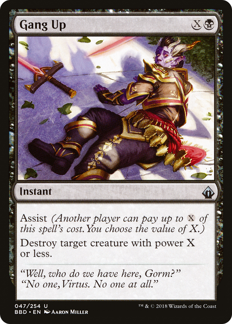 Gang Up (BBD-047) [Battlebond] Foil MTG Single Wizards of the Coast