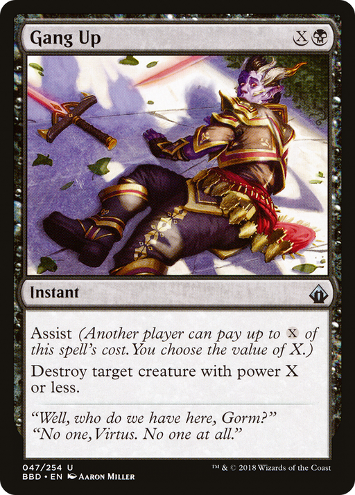Gang Up (BBD-047) [Battlebond] MTG Single Wizards of the Coast