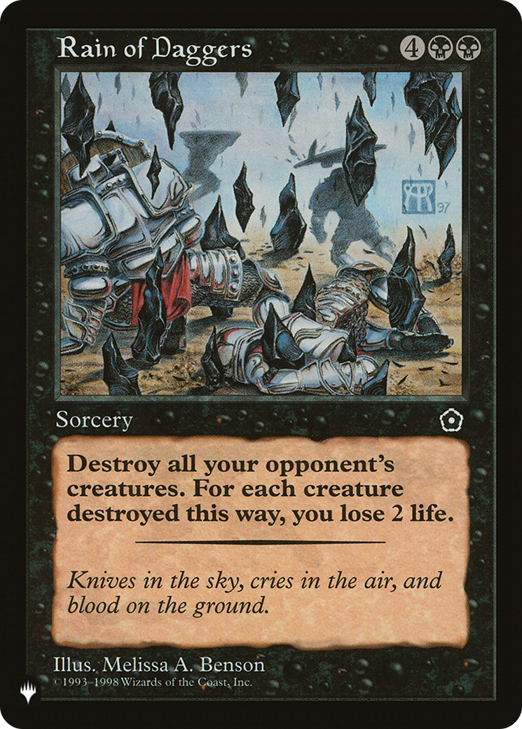 Rain of Daggers (LIST-P02-85) [Mystery Booster] The List MTG Single Wizards of the Coast