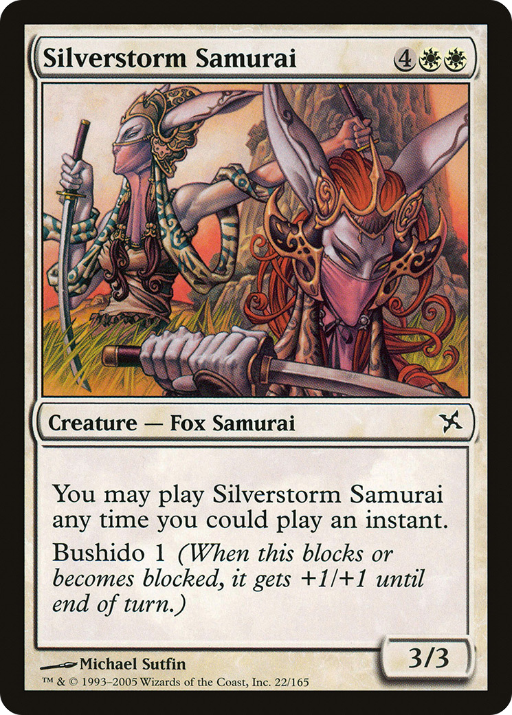 Silverstorm Samurai (BOK-022) [Betrayers of Kamigawa] MTG Single Wizards of the Coast