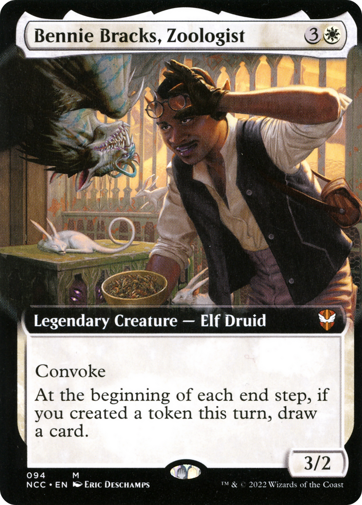 Bennie Bracks, Zoologist (NCC-094) [New Capenna Commander] (Extended Art) MTG Single Wizards of the Coast