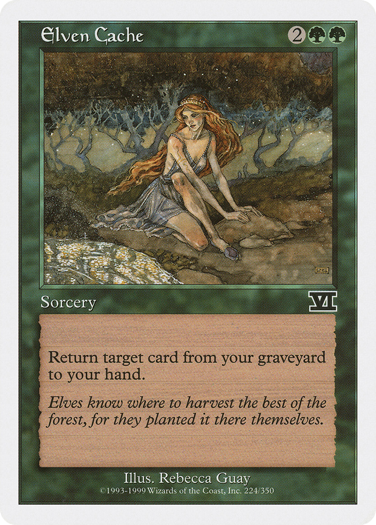 Elven Cache (6ED-224) [Classic Sixth Edition] MTG Single Wizards of the Coast