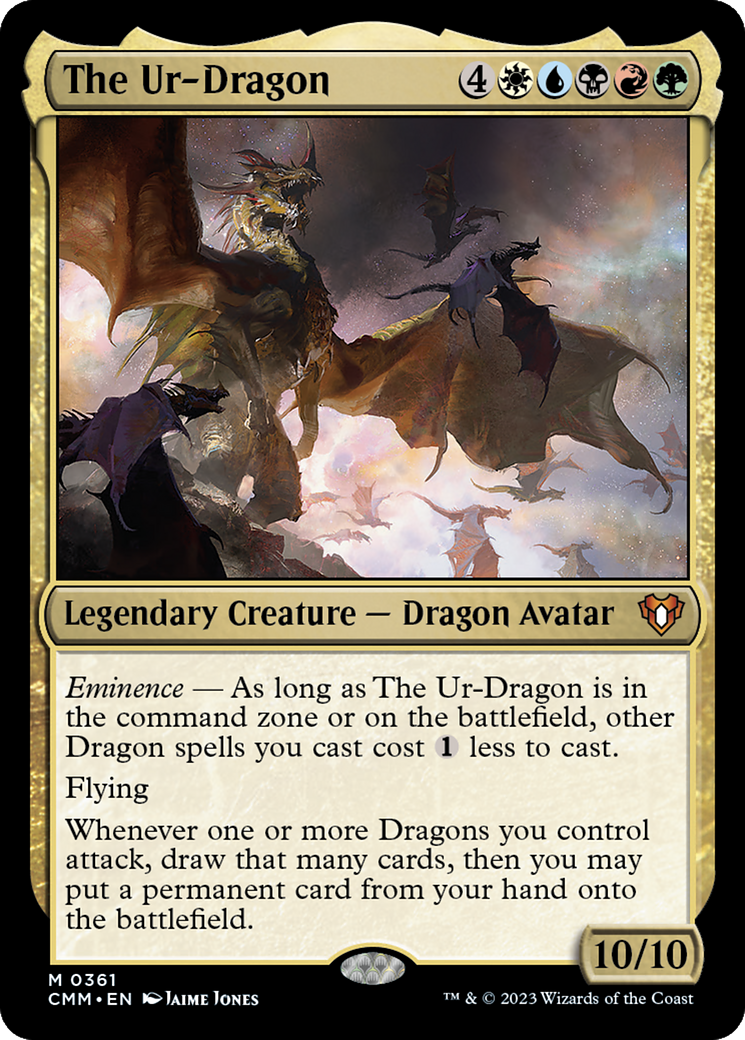 The Ur-Dragon (CMM-361) [Commander Masters] MTG Single Wizards of the Coast