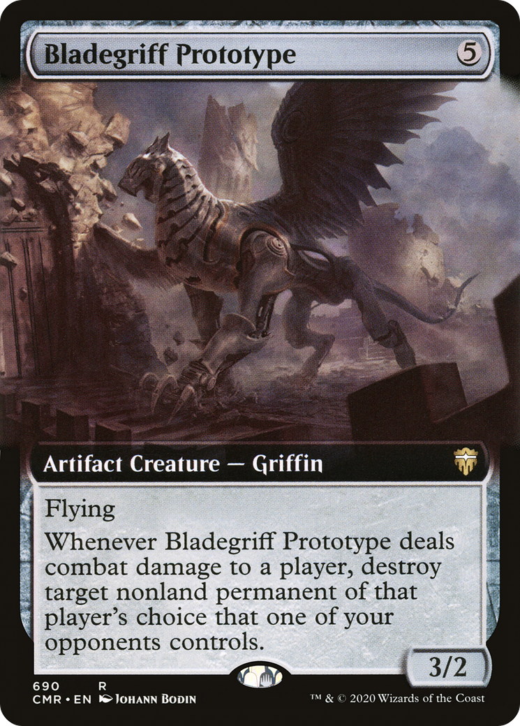Bladegriff Prototype (CMR-690) [Commander Legends] (Extended Art) MTG Single Wizards of the Coast