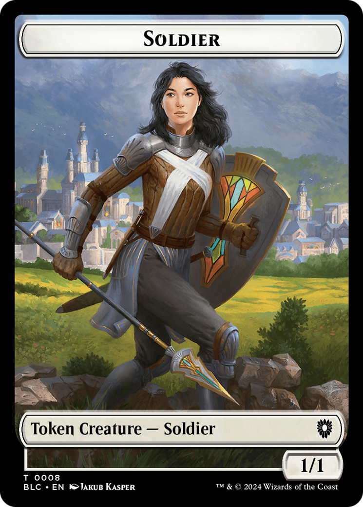 Soldier (TBLC-008) [Tokens] Bloomburrow Commander Tokens MTG Single Wizards of the Coast