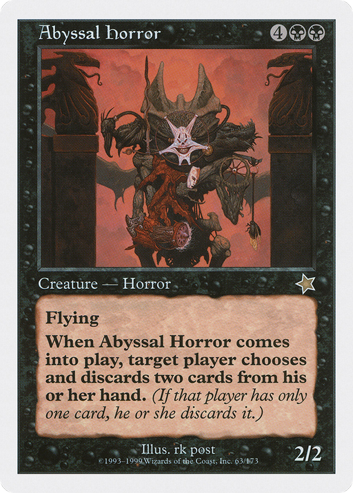 Abyssal Horror (S99-063) [Misc] Starter 1999 MTG Single Wizards of the Coast