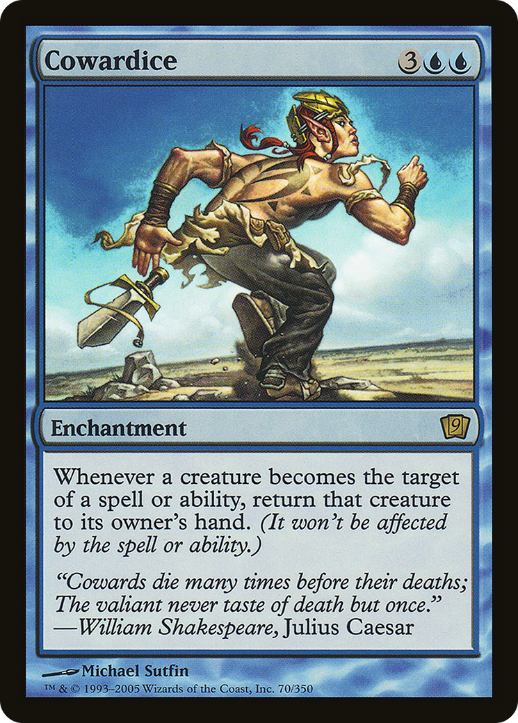 Cowardice (9ED-70) [Ninth Edition] Foil MTG Single Wizards of the Coast