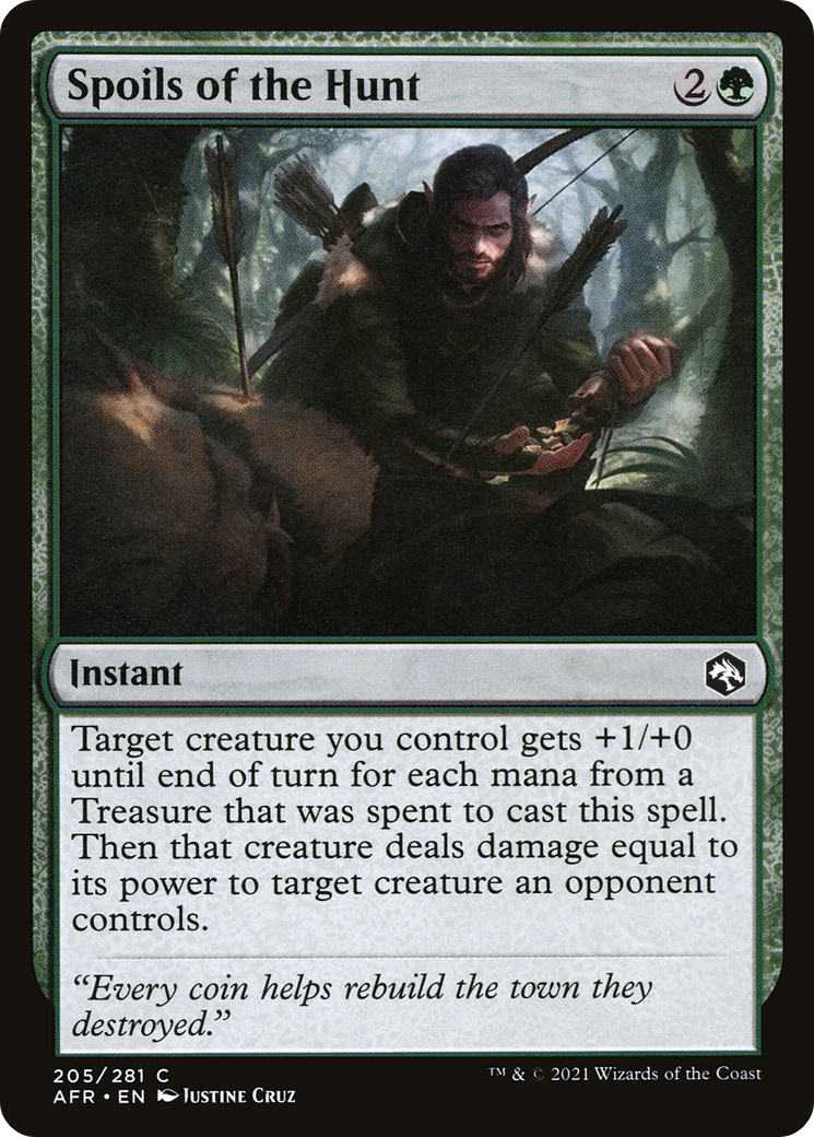 Spoils of the Hunt (AFR-205) [Adventures in the Forgotten Realms] Foil MTG Single Wizards of the Coast