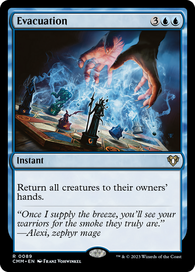 Evacuation (CMM-089) [Commander Masters] Foil MTG Single Wizards of the Coast
