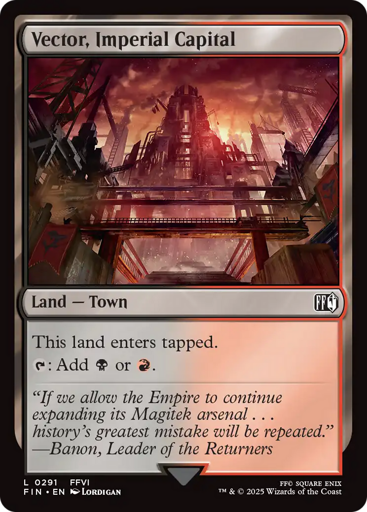 Vector, Imperial Capital (FIN-291) [FINAL FANTASY] Foil MTG Single Wizards of the Coast