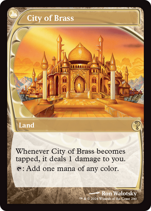 City of Brass (Future Sight) (MB2-240) [Mystery Booster] Mystery Booster 2 MTG Single Wizards of the Coast
